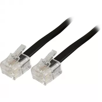 Modulinis telefono kabelis Goobay 50317 RJ-11 RJ-11 3 m juodas