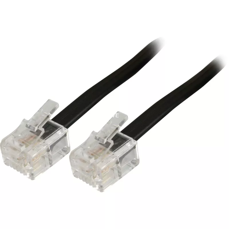 Modulinis telefono kabelis Goobay 50317 RJ-11 RJ-11 3 m juodas
