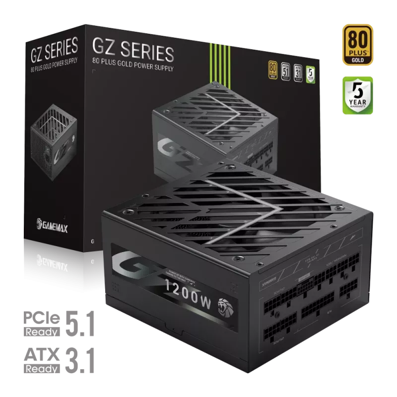 Gamemax maitinimo blokas, 80 PLUS, Auksinis | GZ 1200G | 1200 W