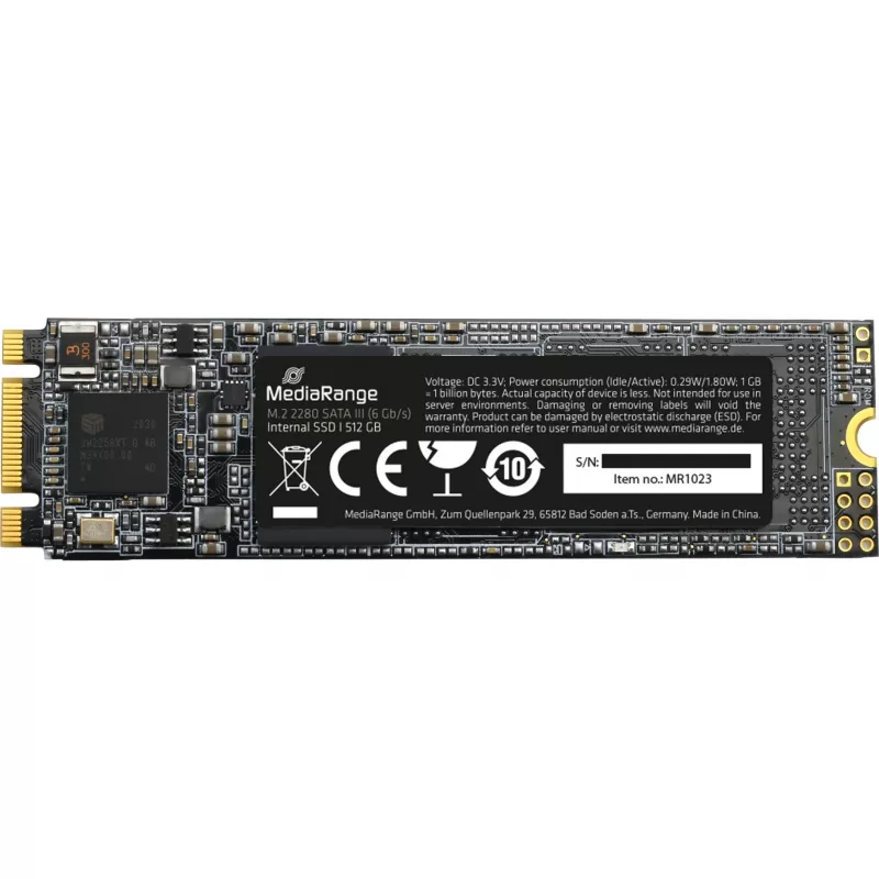 SSD diskas MediaRange 512 GB M.2 SATA III MR1023