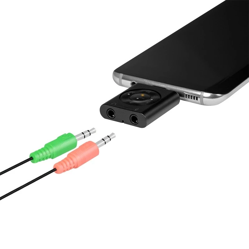 USB3.2 garso adapteris USB-C/M į 2x 3,5 mm/F 7.1