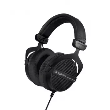 Studijinės ausinės Beyerdynamic DT 990 PRO — laidinės, uždaros, ausis dengiančios, 250 Ω, 3 m laidas, juodos