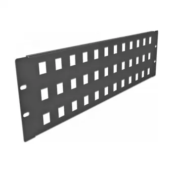 Keystone skydelis DeLOCK 19 colių Keystone pataisų skydelis 48 prievadų 3U juodas