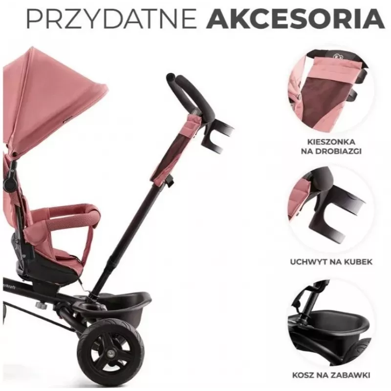 Triciklas AVEO ROSE PINK
