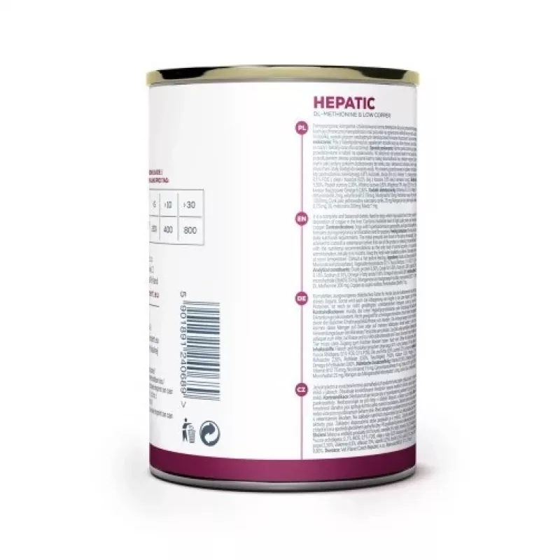Šlapias šunų maistas VETEXPERT Veterinary Diet Hepatic šunims, 400 g, kepenų palaikymui, mėsos skonio