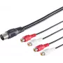 ShiverPeaks Diodenstecker 10231 5 kontaktų į 4 RCA kabelio adapteris, 0,20 m
