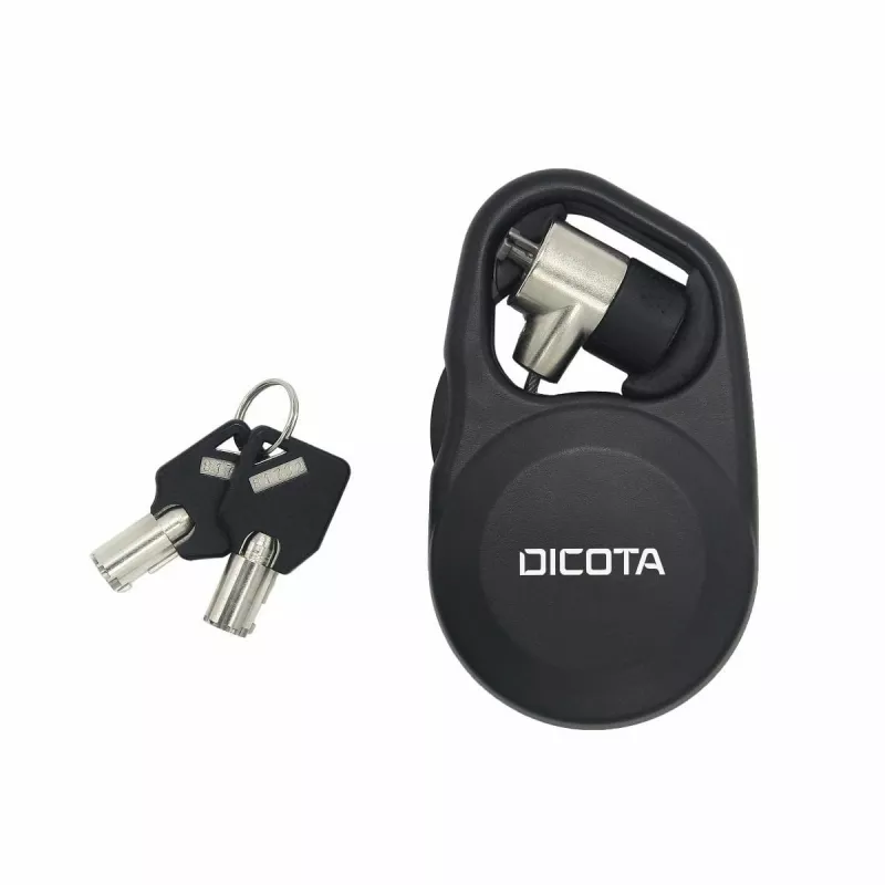 DICOTA Security T-Lock - apsauginis kabelio užraktas - juodas - 1,3 m (D31235)