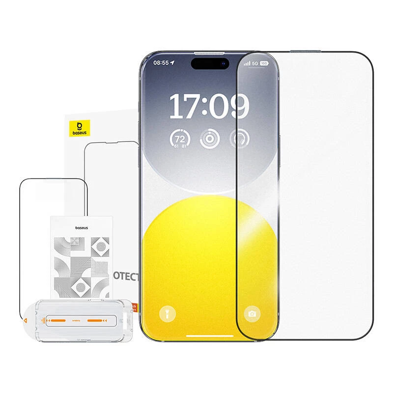 Grūdintas stiklas Baseus Crystalline Anti-Glare iPhone 15 Plus