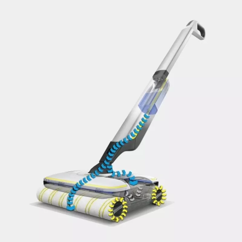 Kärcher FC 7 CORDLESS Elektrinis šluota Akumuliatorinė Šlapias Be maišelio Juoda, Balta, Geltona 2.85 Ah