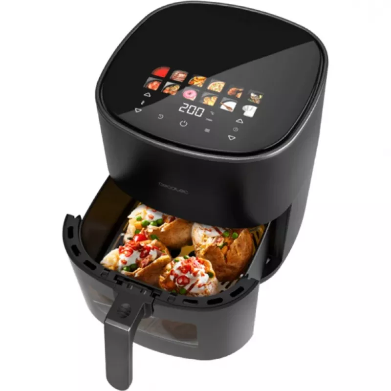 Karšto oro gruzdintuvė Cecotec Cecofry&Grill Duoheat 6500, 6,5 l, 2200 W, jutiklinis LCD, juoda