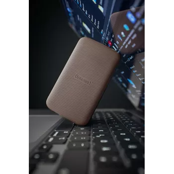 SSD diskas Intenso 1TB išorinis USB Type-C 3.2 Gen 2 rudas