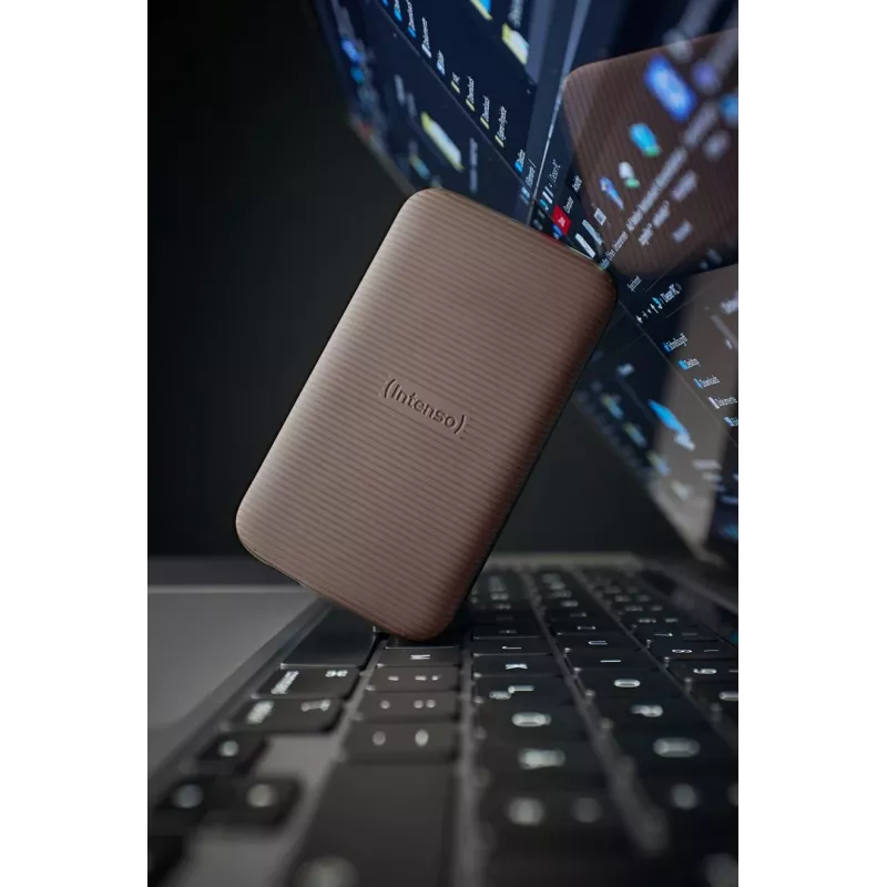 SSD diskas Intenso 1TB išorinis USB Type-C 3.2 Gen 2 rudas