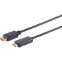 Vaizdo kabelio adapteris S/CONN 10-71045 3 m DisplayPort HDMI A tipo, juodas