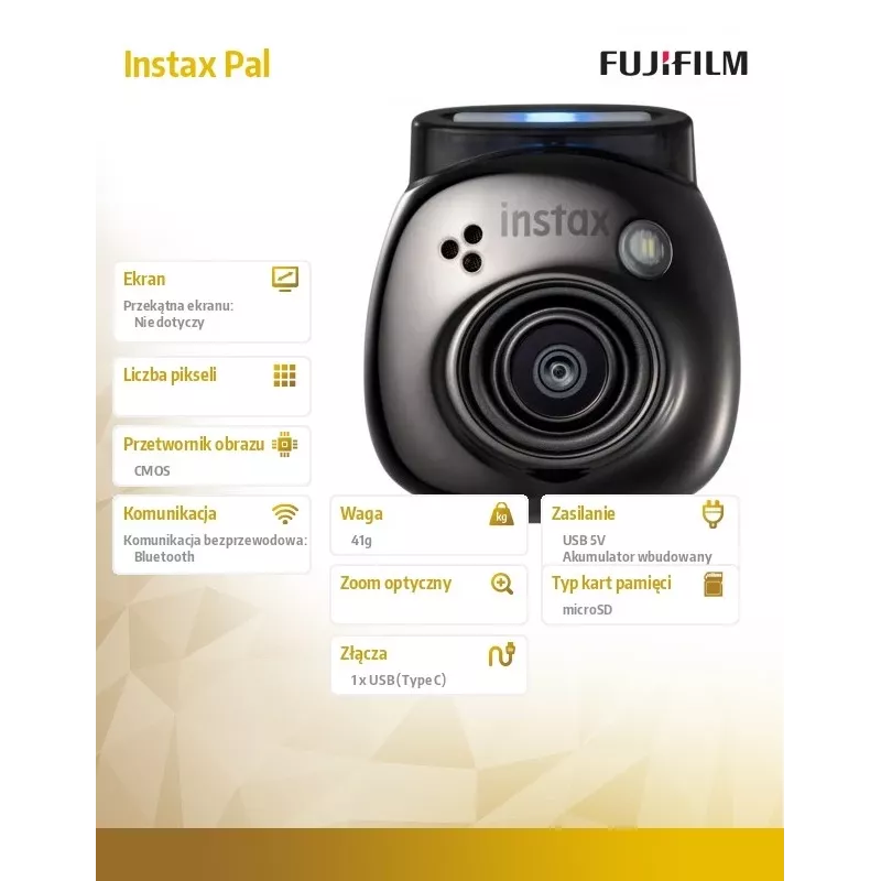 Kamera Fujifilm Pal 1/5 colio 2560 x 1920 pikselių CMOS juoda