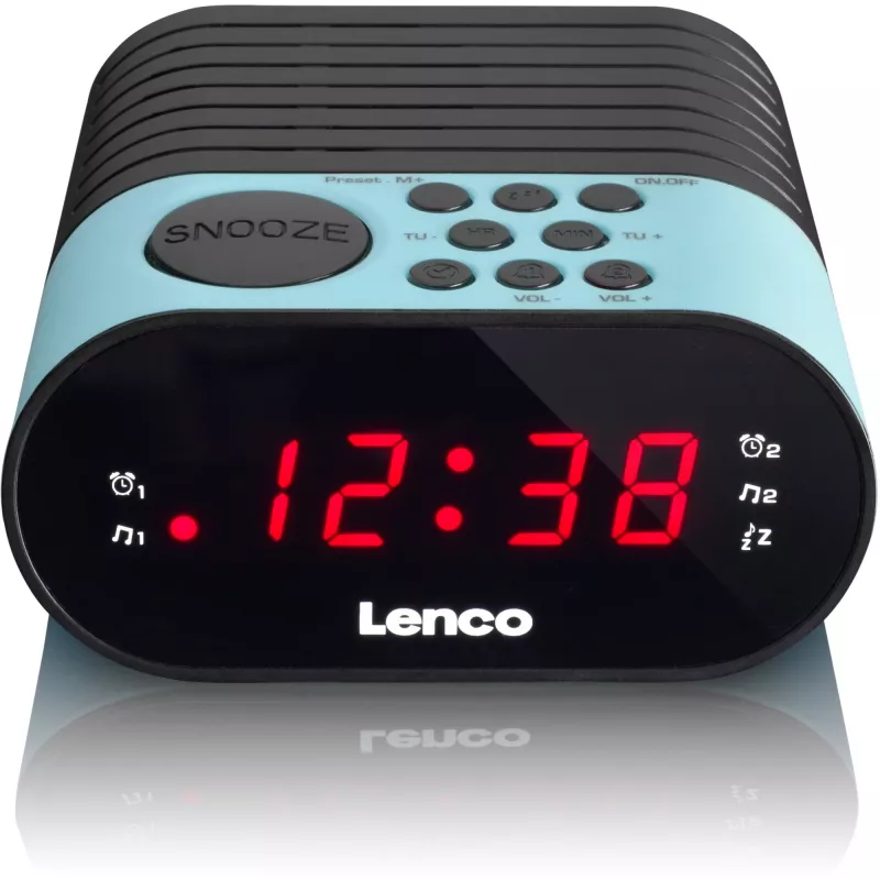 Laikrodis radijas Lenco CR-07 juoda mėlyna