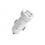 Automobilinis pakrovėjas Devia Smart Series Lightning 5V 3,1A dvigubas USB baltas