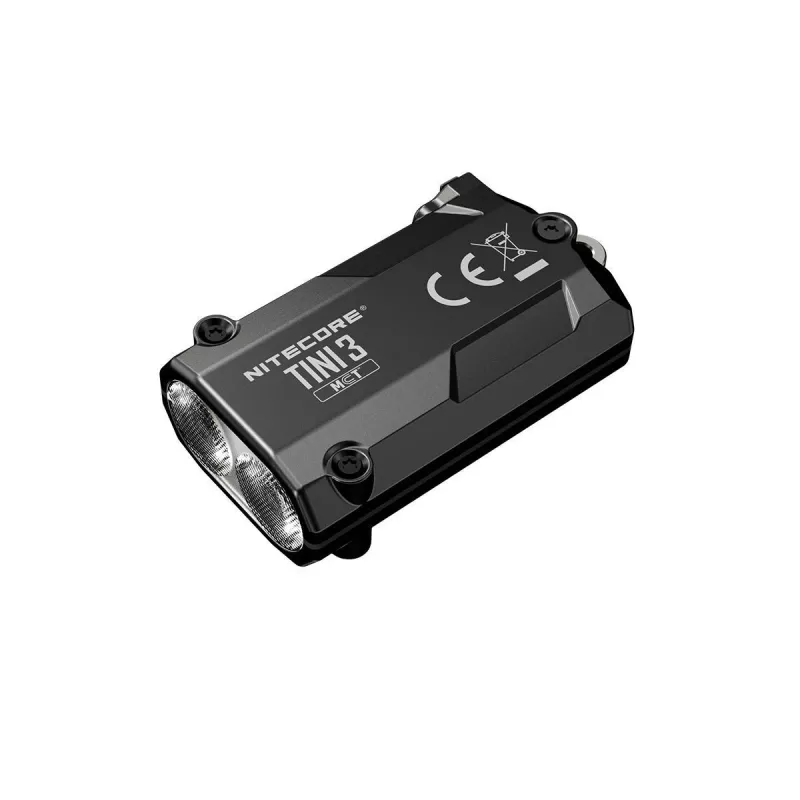 Raktų pakabuko žibintuvėlis Nitecore TINI3, juodas, 600 lm, USB įkraunamas