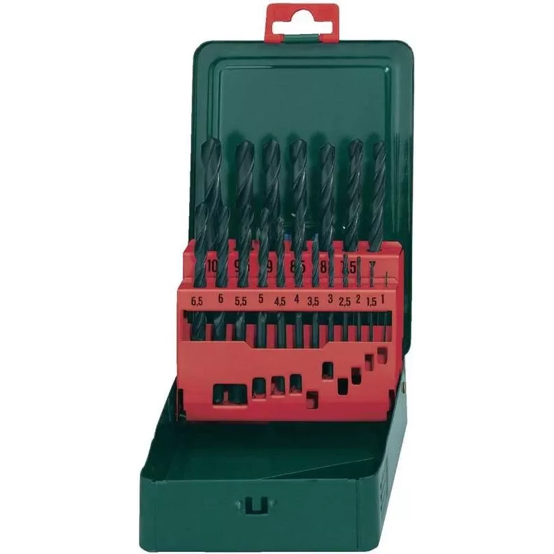 Grąžtų rinkinys Metabo HSS Metal 19 vnt. DIN 338, cilindrinis kotas (627151000)