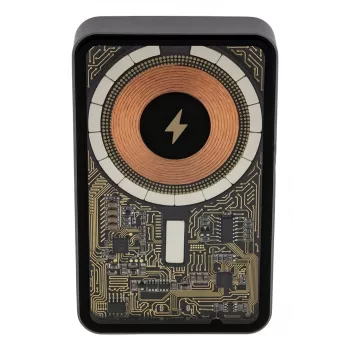 Nešiojama išorinė baterija PATONA 9992, 10000 mAh, LiPo 38,5 Wh, USB‑C PD 20 W, 2 išėjimai, 12 V/3 A įėjimas/išėjimas, juoda