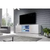 TV cabinet cama meble QIU 160 — MDF white gloss, 1600×420×570 mm