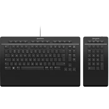 3Dconnexion Keyboard Pro su skaičių klaviatūra - Klaviatūra ir skaičių laukas - USB - QWERTZ - vokiška (3DX-700091)