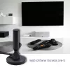 Vidinė TV antena QOLTEC 57016 DVB-T2 — kompaktiškas dizainas skaitmeninei antžeminei recepcijai