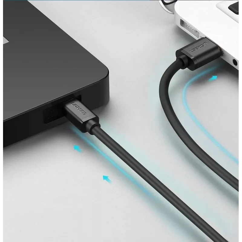 Ugreen USB kabelis - mini USB 480 Mbps 3 m US132 (juodas)