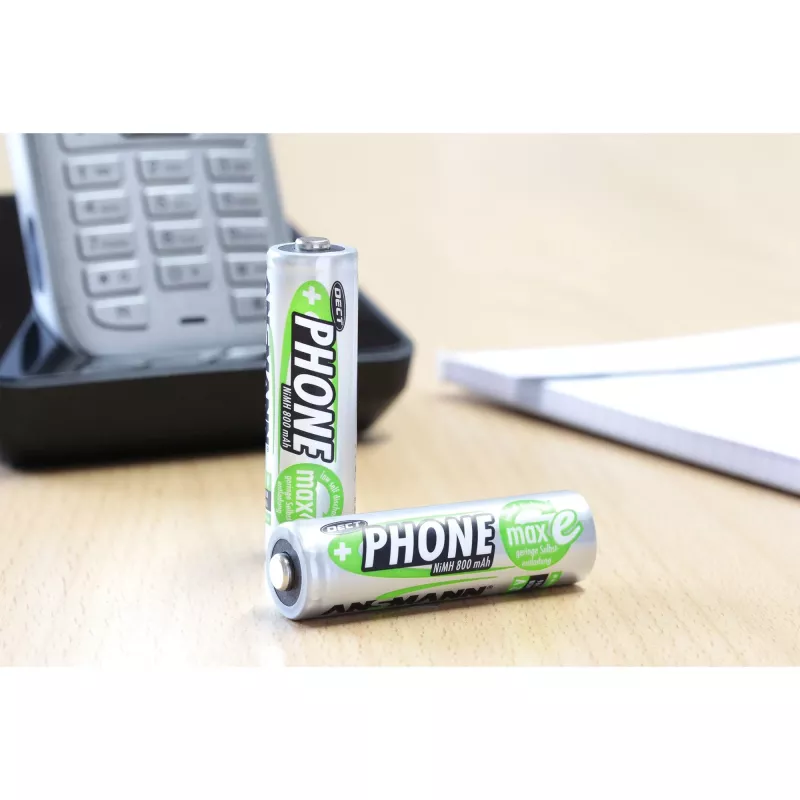 Baterija Ansmann lizdinė pakuotė 2 X DECT akumuliatoriai AA 800mAh