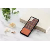 man and wood telefono dėklas Samsung Galaxy S20+ — rudas languotas su juodu apvadu