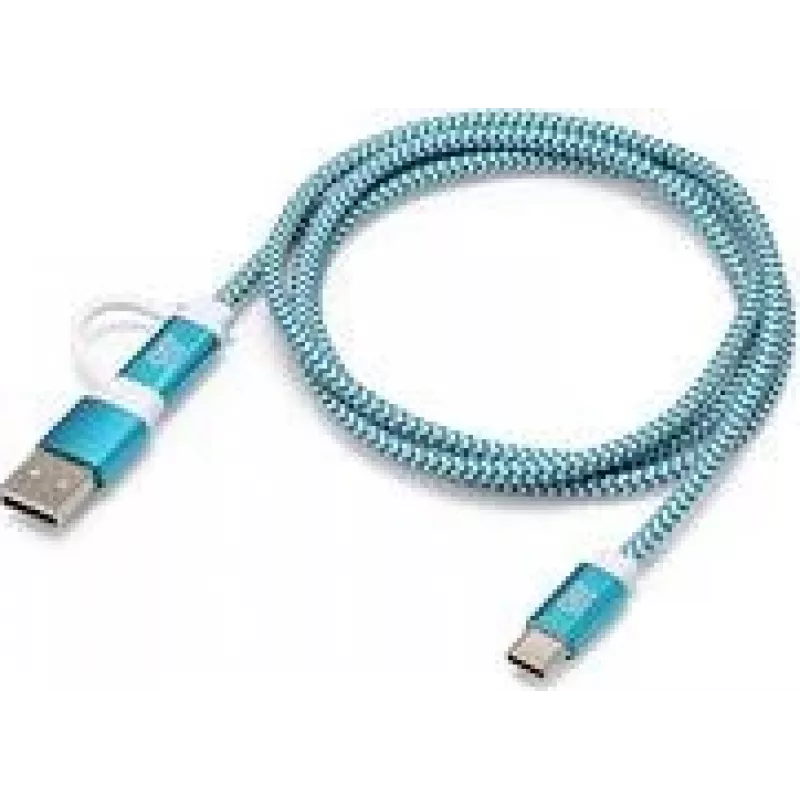 Arduino TPX00094 USB-C laidas [1x USB-C® - 2x USB-C®, USB-A] 1 m baltas, turkio spalvos (TPX00094)