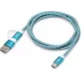 Arduino TPX00094 USB-C laidas [1x USB-C® - 2x USB-C®, USB-A] 1 m baltas, turkio spalvos (TPX00094)