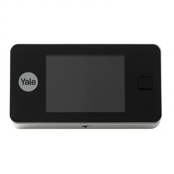 Skaitmeninis durų stebėjimo įrenginys Yale 45-0500-1432-00-6011 — 3,2 col. LCD, 105° matymo kampas, 110° kampas, juoda, 2×AAA