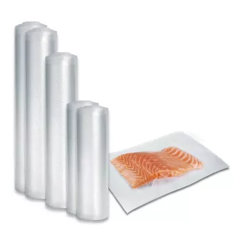 Caso | Folijų rinkinys 3 vakuumavimui + Sous Vide gaminimui | 01237 | Matmenys (P x L) 16 x 23 cm, 20 x 600 cm, 28 x 600 cm, 30 x 600 cm