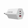CANYON įkroviklis HEXAGON 65 GaN 65W 2xPD 1xQC EU baltas CND-CHAHEX65W