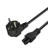 Maitinimo laidas Savio Strom IEC 60320 C5 CEE 7/7 3m juodas C5 jungtis C tipo