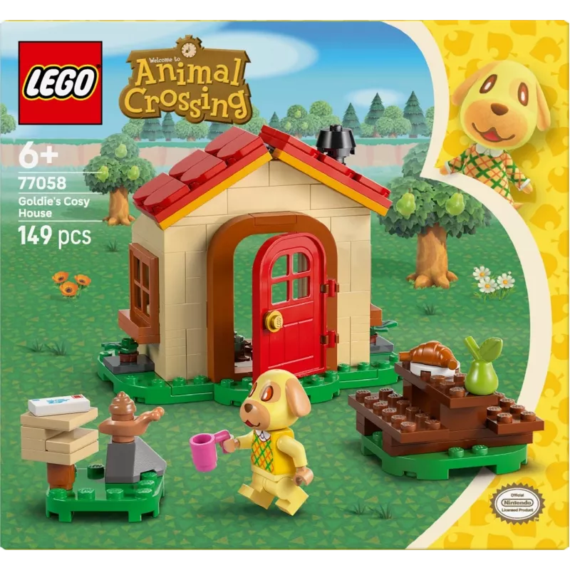 Konstruktorius LEGO Animal Crossing Jaukus namelis 77058, 149 dalys, 1 minifigūrėlė, dydis 120×90×70 mm