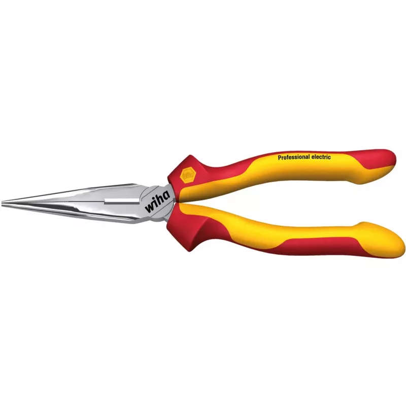 Plokščianosės replės Wiha Professional Electric su pjovimo briauna, modelis 27423