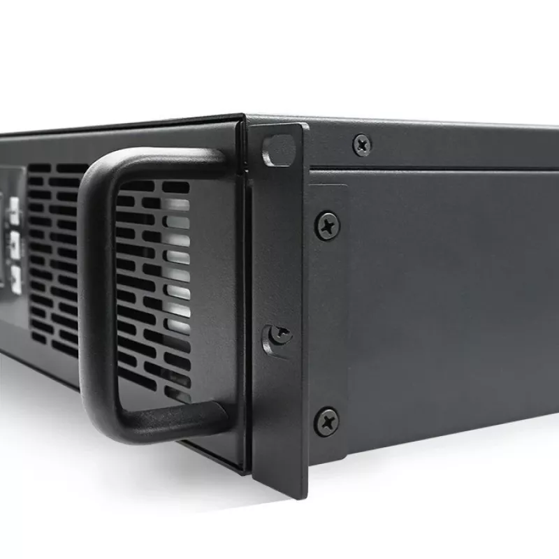 Qoltec 52285 nepertraukiamo maitinimo šaltinis (UPS) Dvigubo keitimo (Online) 1 kVA 1000 W 2 AC išėjimai