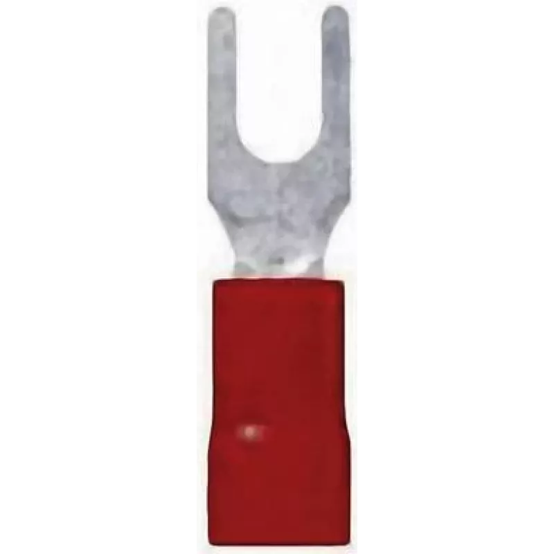LappKabel šakutės formos kabelio antgalis 0,5 mm² 1,5 mm² kiaurymės skersmuo = 4,3 mm iš dalies izoliuotas raudonas 63105050 100 vnt. (63105050)