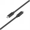 TB laidas USB-C – USB-C 2 m 60 W 5 Gbps juodas