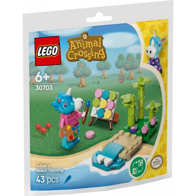 Bricks Animal Crossing 30703 Juliano paplūdimio paveikslas