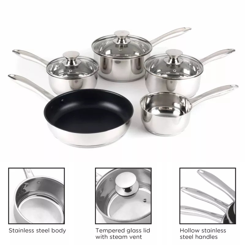 Virimo indų rinkinys Russell Hobbs BW06572EU72 — 5 dalių nerūdijančio plieno rinkinys