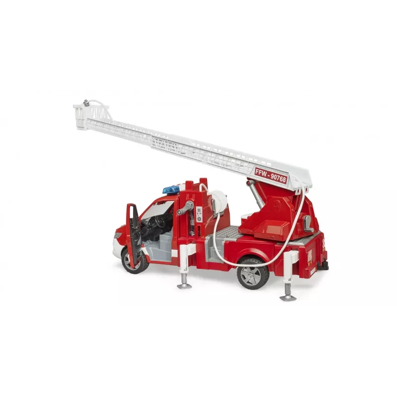 Gaisrinis automobilis BRUDER 02673 raudonas baltas ABS sintetika 4 metai
