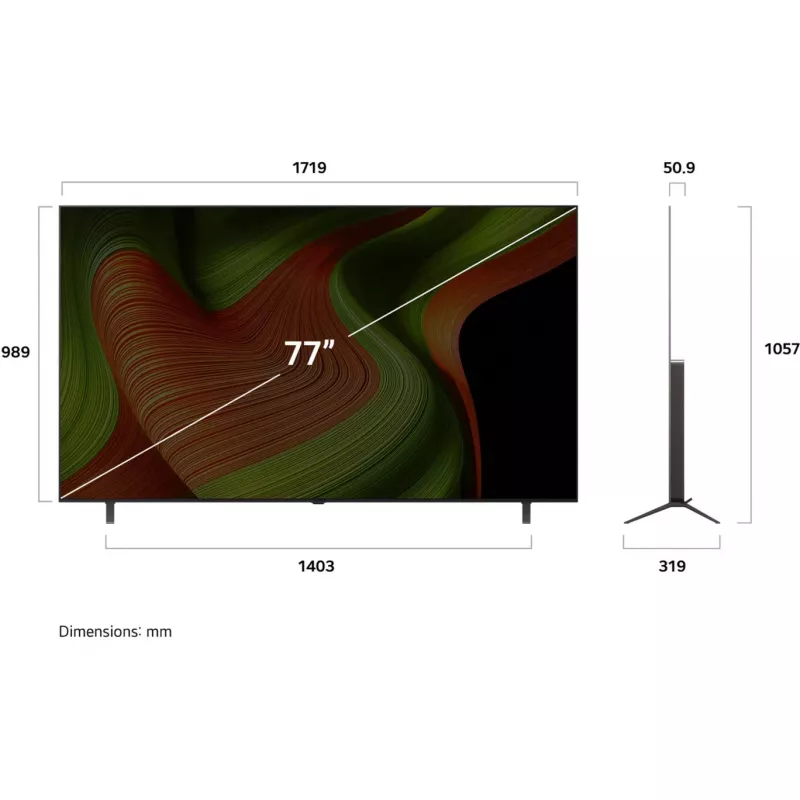 Televizorius LG OLED77B59LA 77 colių OLED 4K