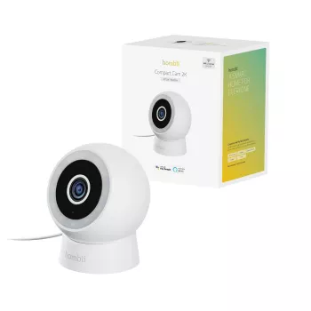 Hombli Smart Outdoor Camera, Compact Cam 2K, White