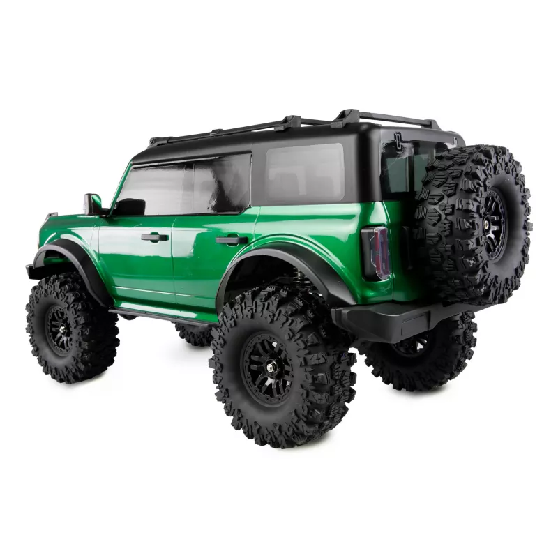 Amewi Crawler AMXRock Caballo 4WD 1:10 mastelis, žaliai metalinė — nuotoliniu būdu valdoma visureigė transporto priemonė