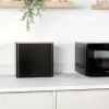 Duonos dėžės rinkinys Salter BW129001EU7 juodas 4 dalių – laikymo indai duonai ir kepiniams