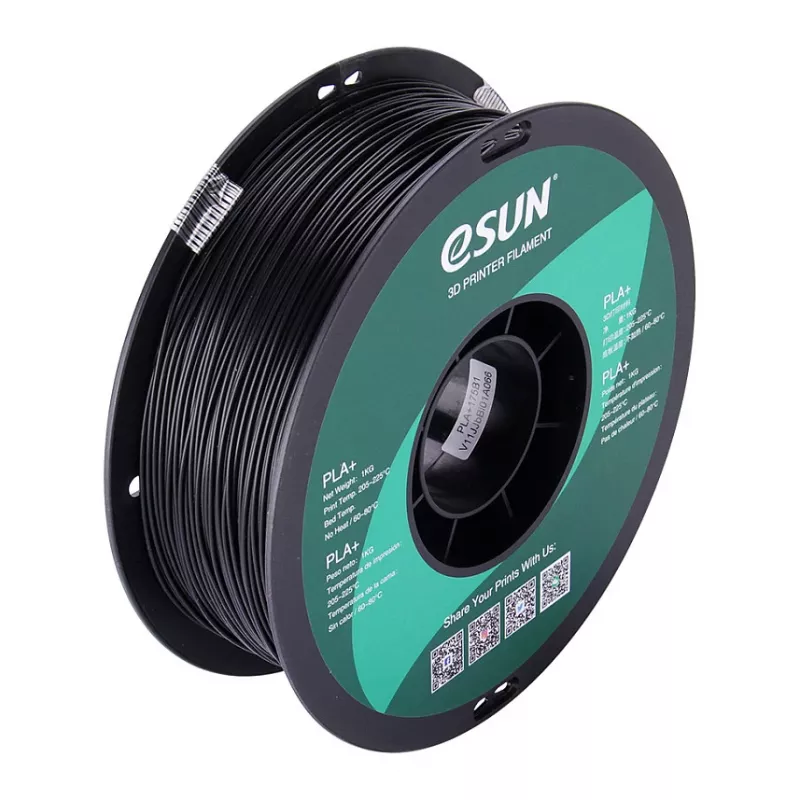 PLA+ 1,75mm JUODAS 1kg