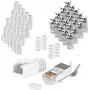 Laido jungtis RJ-45 ShiverPeaks 72067-20W Balta