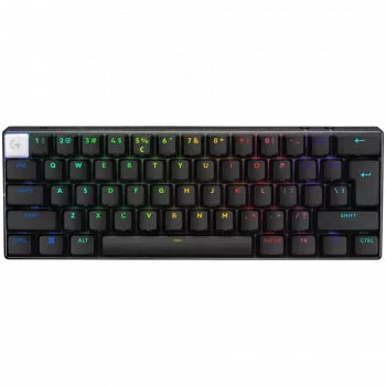 LOGITECH PRO X 60 LIGHTSPEED belaidė žaidimų klaviatūra (taktilinė) - JUODA - PAN - 2.4GHZ/BT - EMEA28i-935 - TAKTILINIS JUNGIKLIS